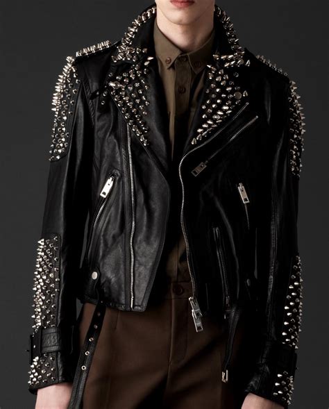 burberry prorsum leather studded jacket|Burberry Prorsum Archive .